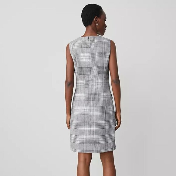 The Button Shift Dress in Plaid - Picture 4 of 5